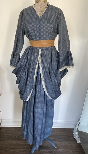 Abito vintage steampunk - abito, blu