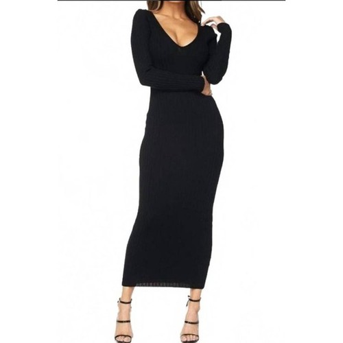 Maxi abito maglia - maxi, costine