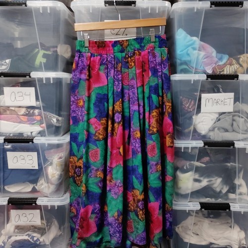 Maxi gonna floreale anni - , 80