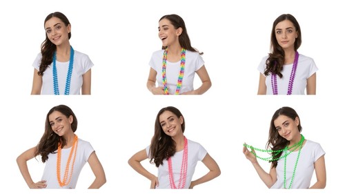 Collana perline vestito - di,